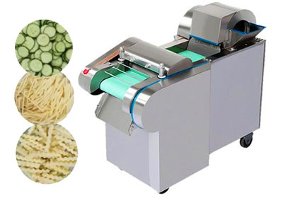 Industrial vegetable cutting machine