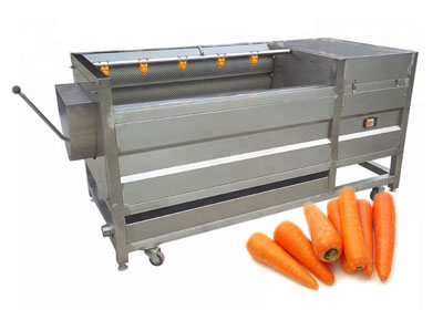 Vegetable Cleaning Machine, Carrot Washing and Peeling Machine