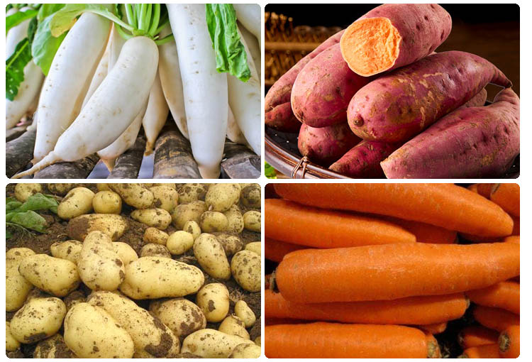 Apply to potatoes, cassava,carrots, beets, taro, sweet potato etc.