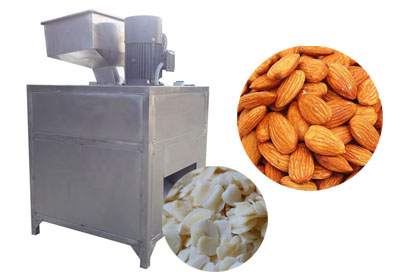 The installation of almond kernel slicing machine