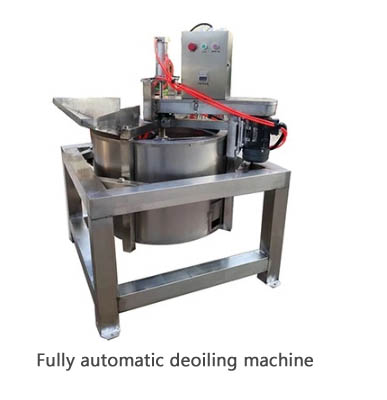 fully automatic food deoiling machine