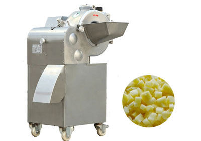 Potato cube cutter, electric commercial vegetables cuber cutting machine