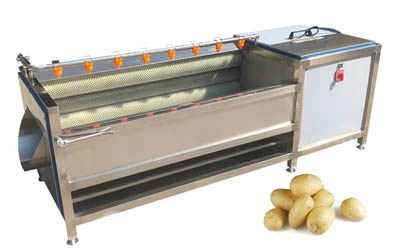 How to choose a commercial potato peeler in a small scale potato chips production line